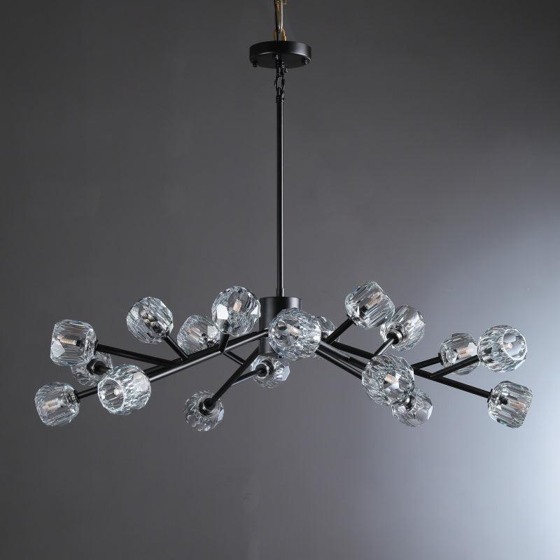 Bille De Crystal Glass Round Chandelier 24"36"48"60"72"