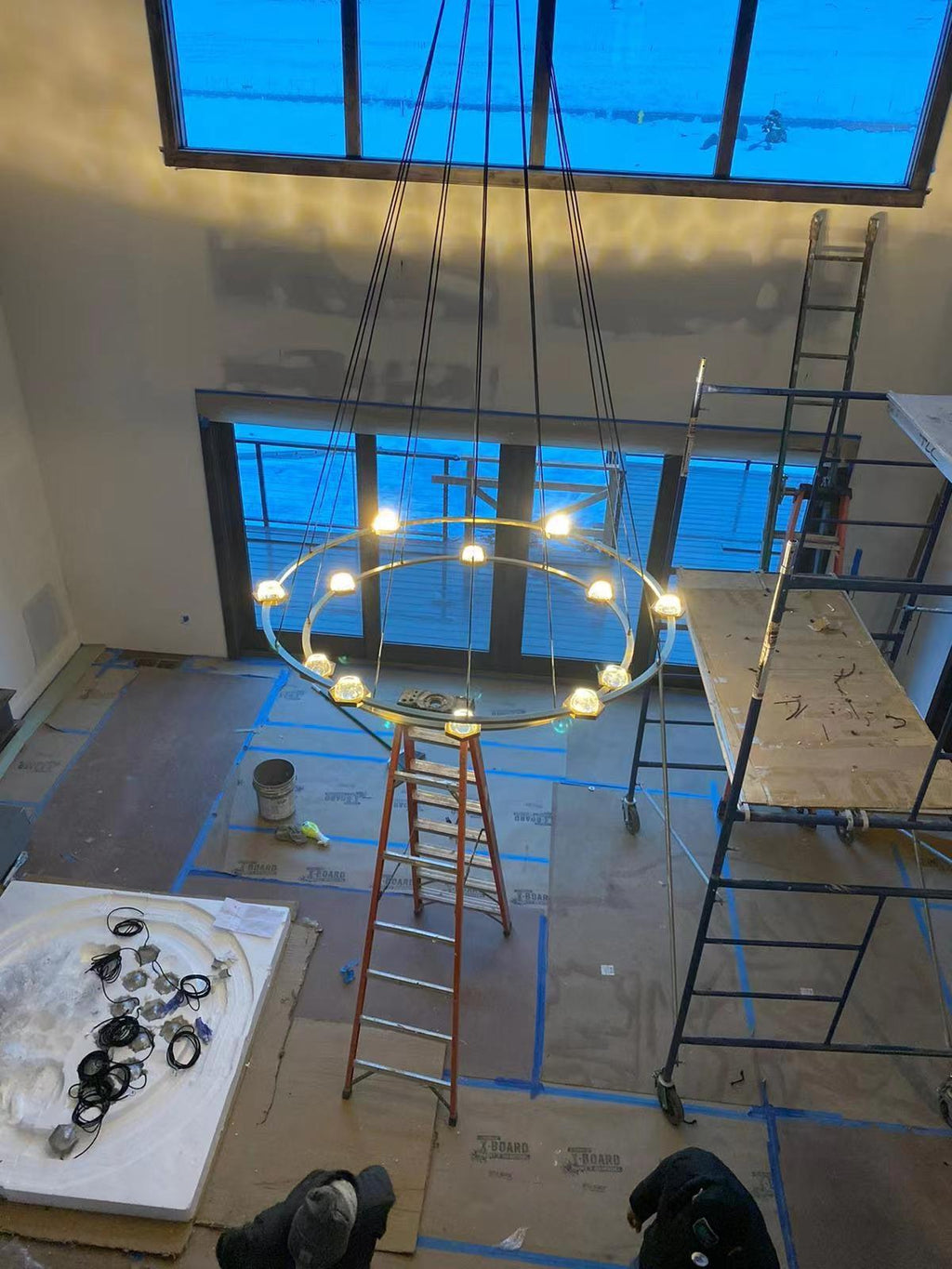 Eclatamt 2-Tier Round Chandelier 48'' 60"