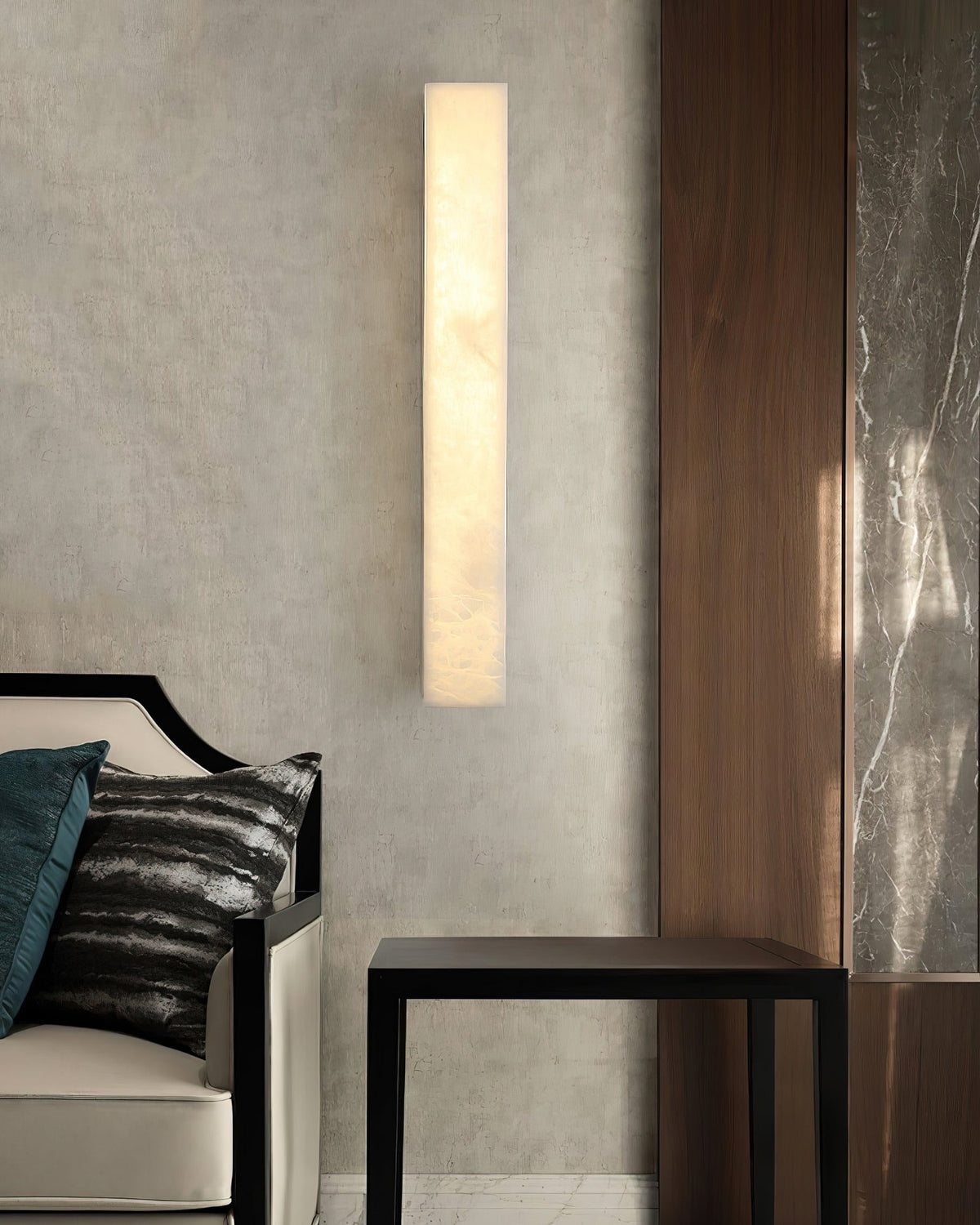 Geometric Alabaster Wall Lamp