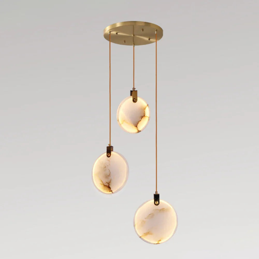 Moonshade Natural Marble Pendant Light Fixture