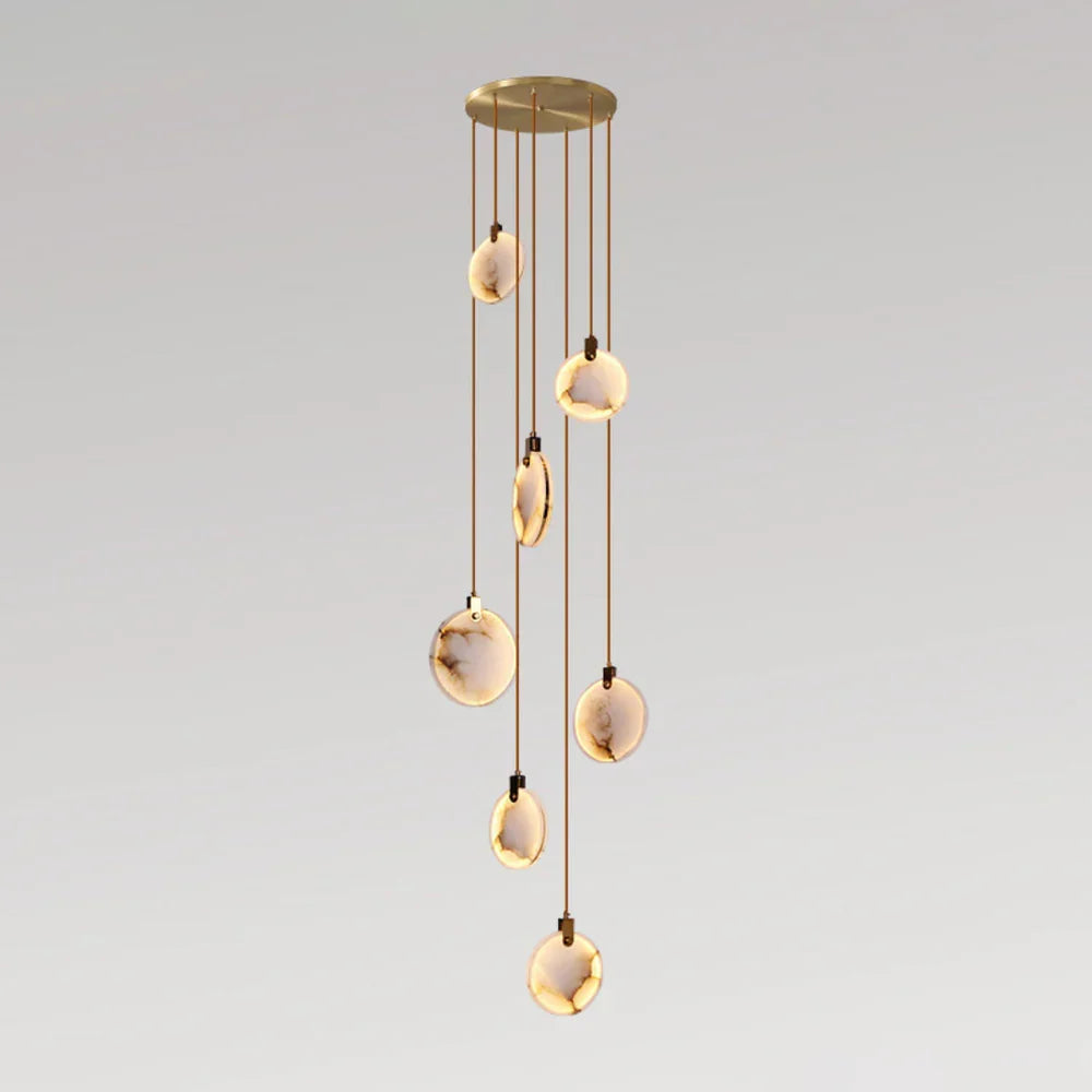 Moonshade Natural Marble Pendant Light Fixture
