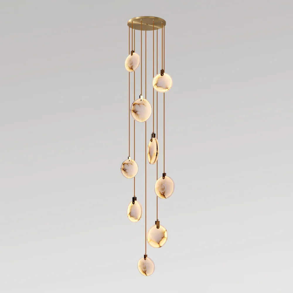 Moonshade Natural Marble Pendant Light Fixture