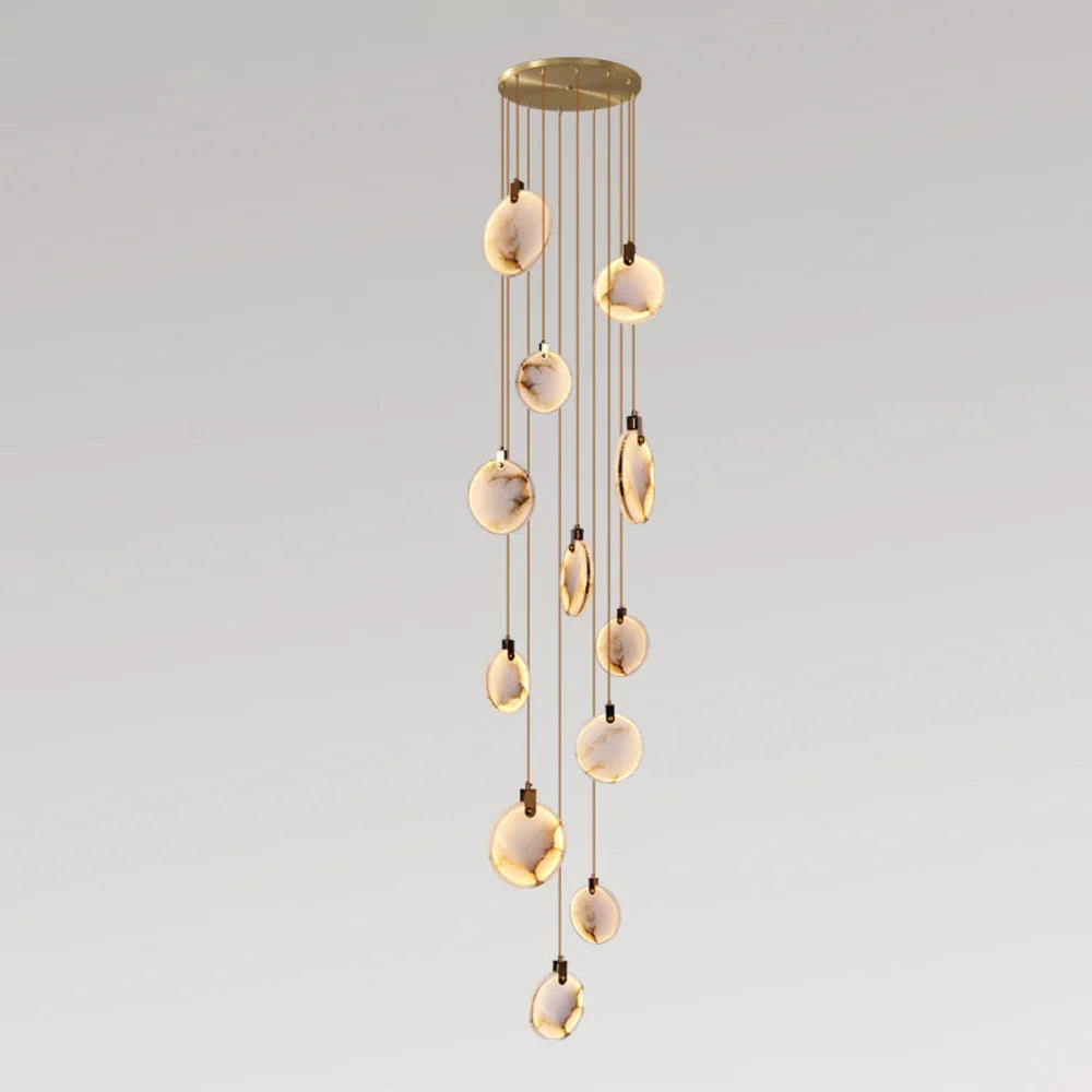 Moonshade Natural Marble Pendant Light Fixture