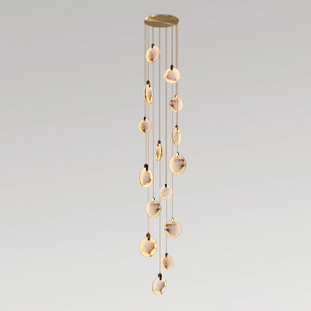 Moonshade Natural Marble Pendant Light Fixture