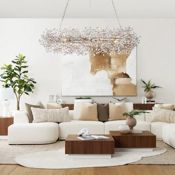 Roselle Oval Chandelier 62''74''