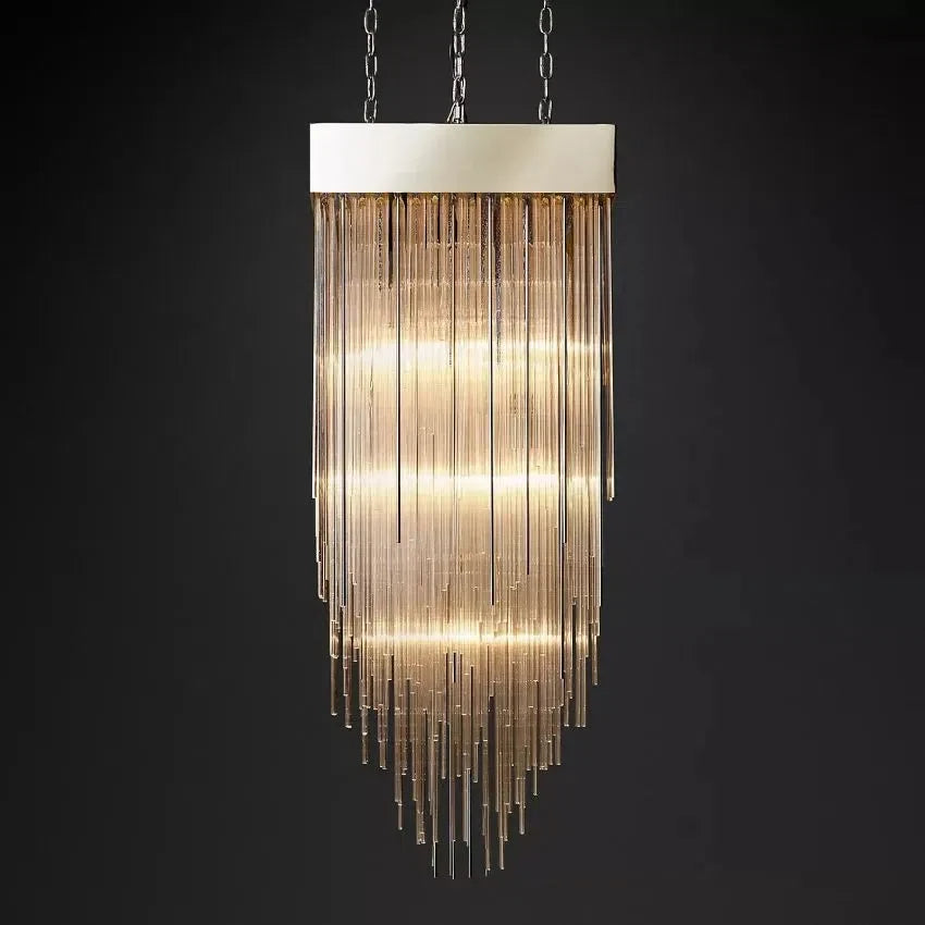 Casa Blown Glass Square Chandelier 20"