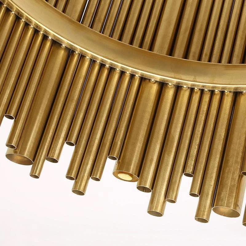 Edith Stainless Steel Tube Rectangle Chandelier