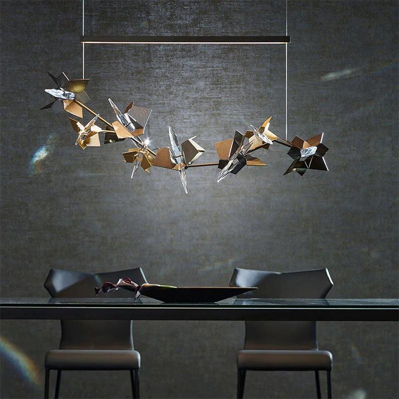 Elva Art Deco Crystal Chandelier