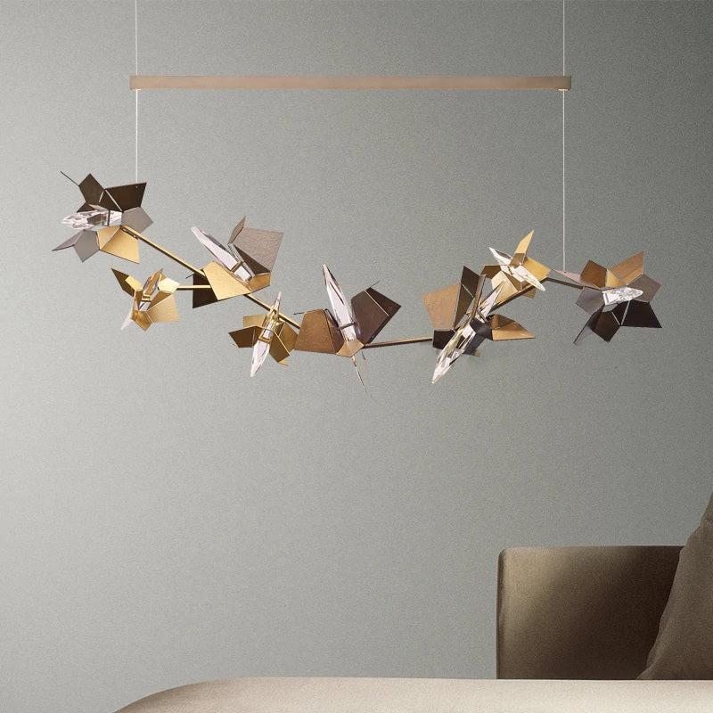 Elva Art Deco Crystal Chandelier