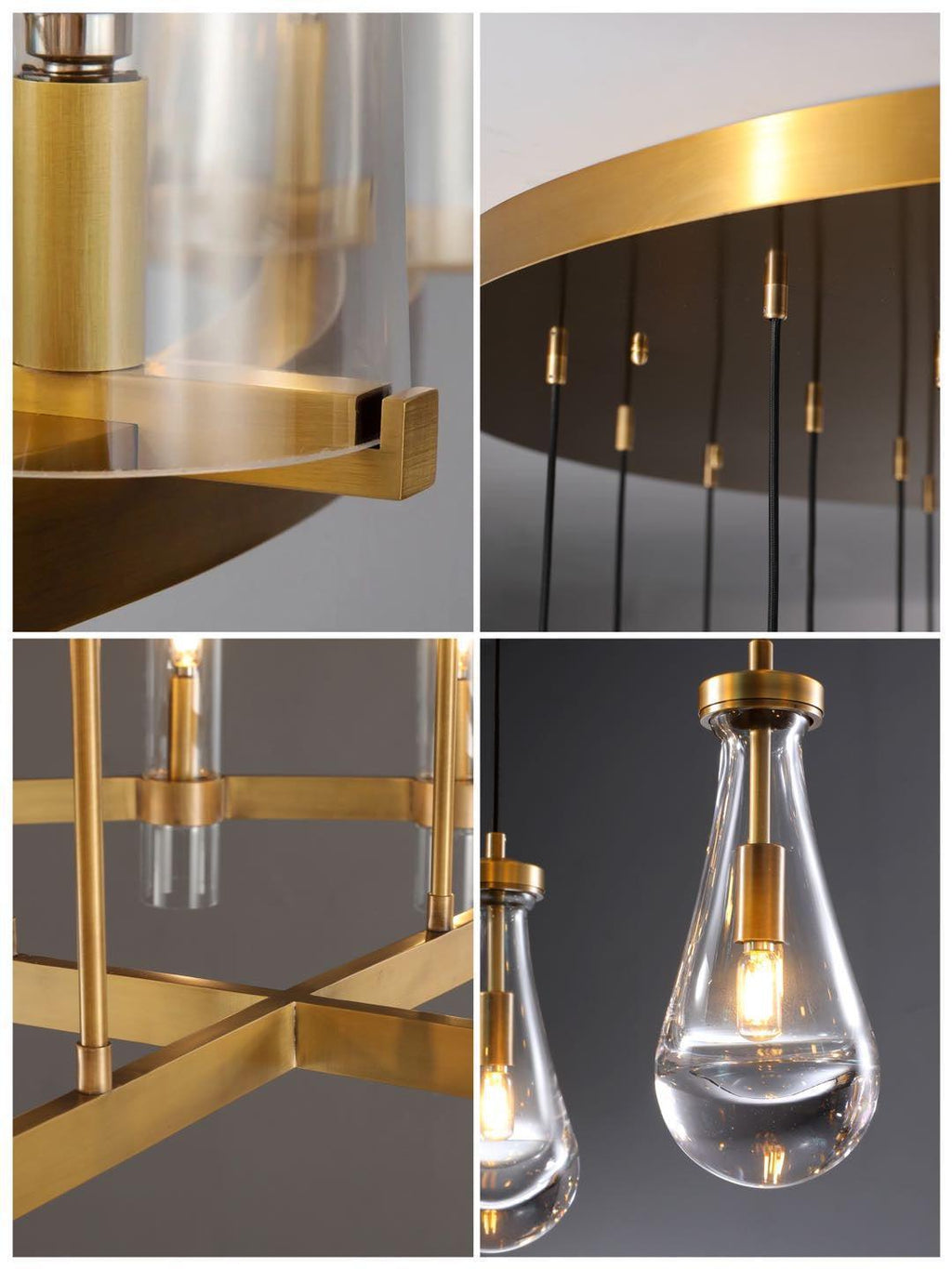 Raindrop Round Chandelier 18"