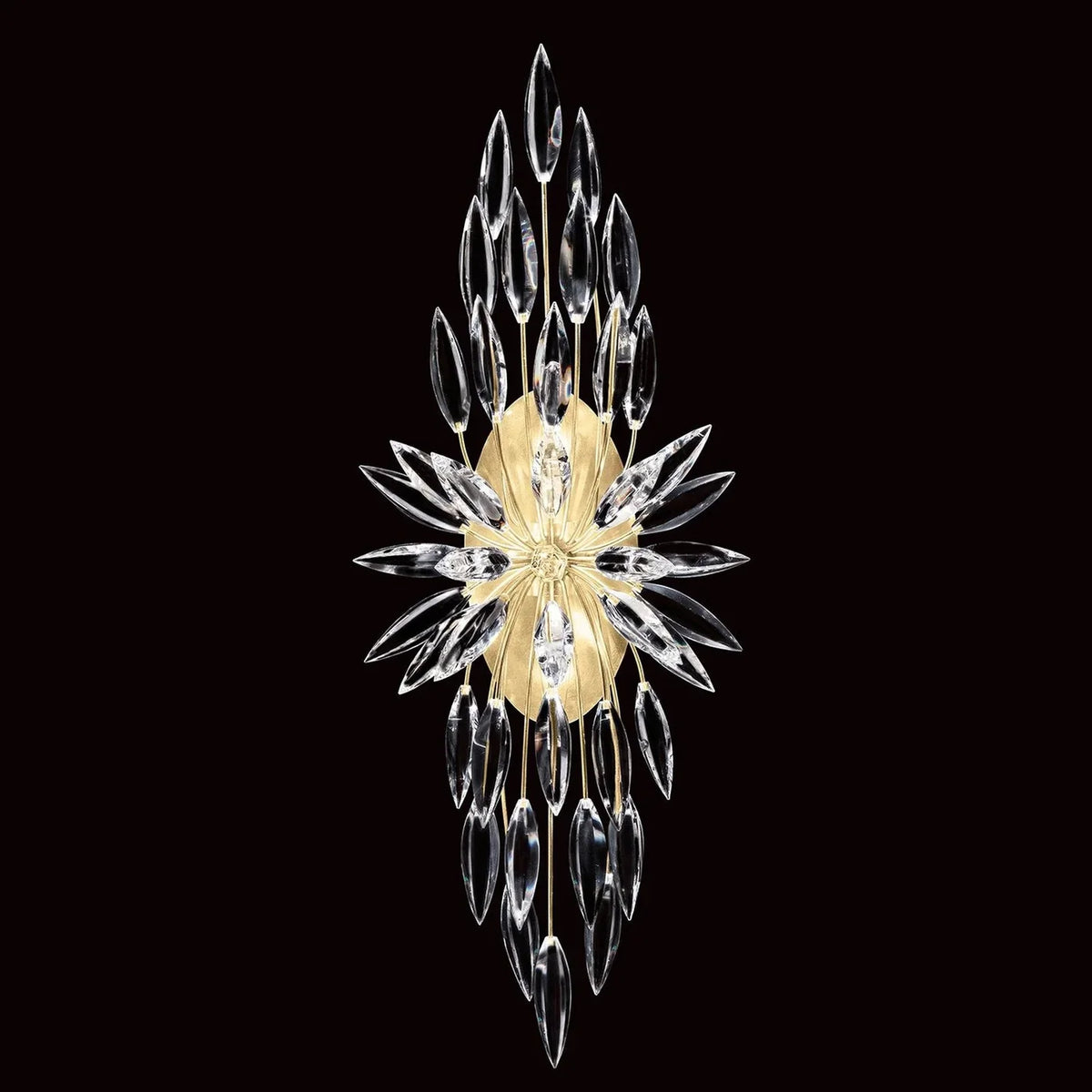 Elegant Lily Starburst Crystal Sputnik Wall Sconce Light