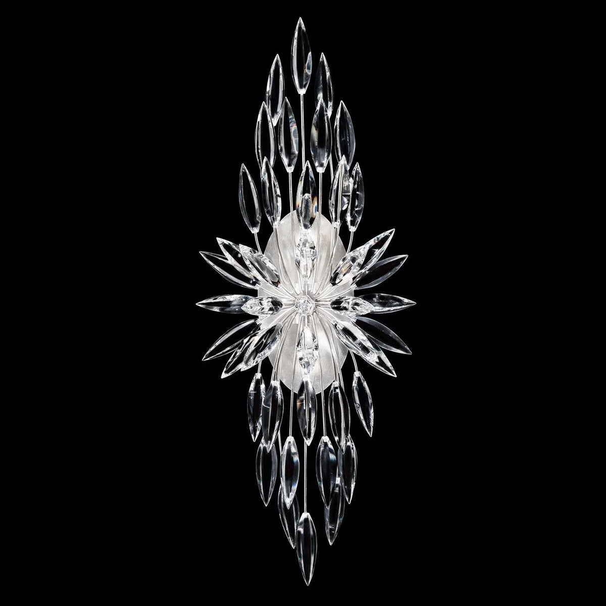 Elegant Lily Starburst Crystal Sputnik Wall Sconce Light