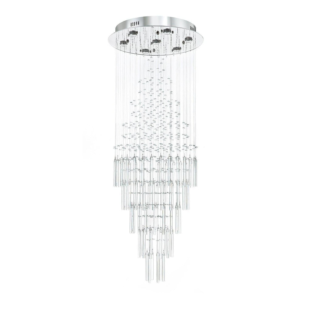 Floating Castle Round Rain Crystal Chandelier Ceiling Lights