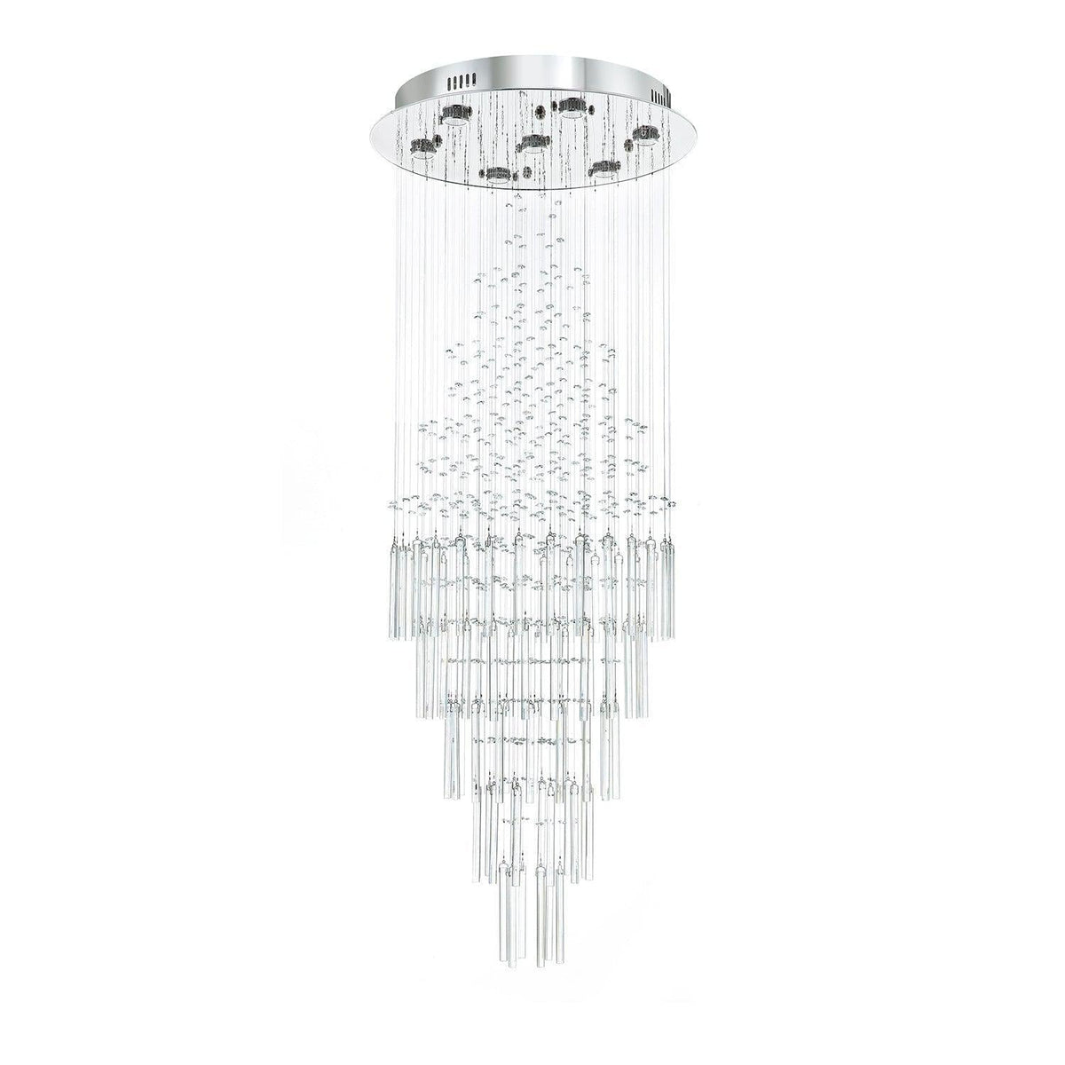 Floating Castle Round Rain Crystal Chandelier Ceiling Lights