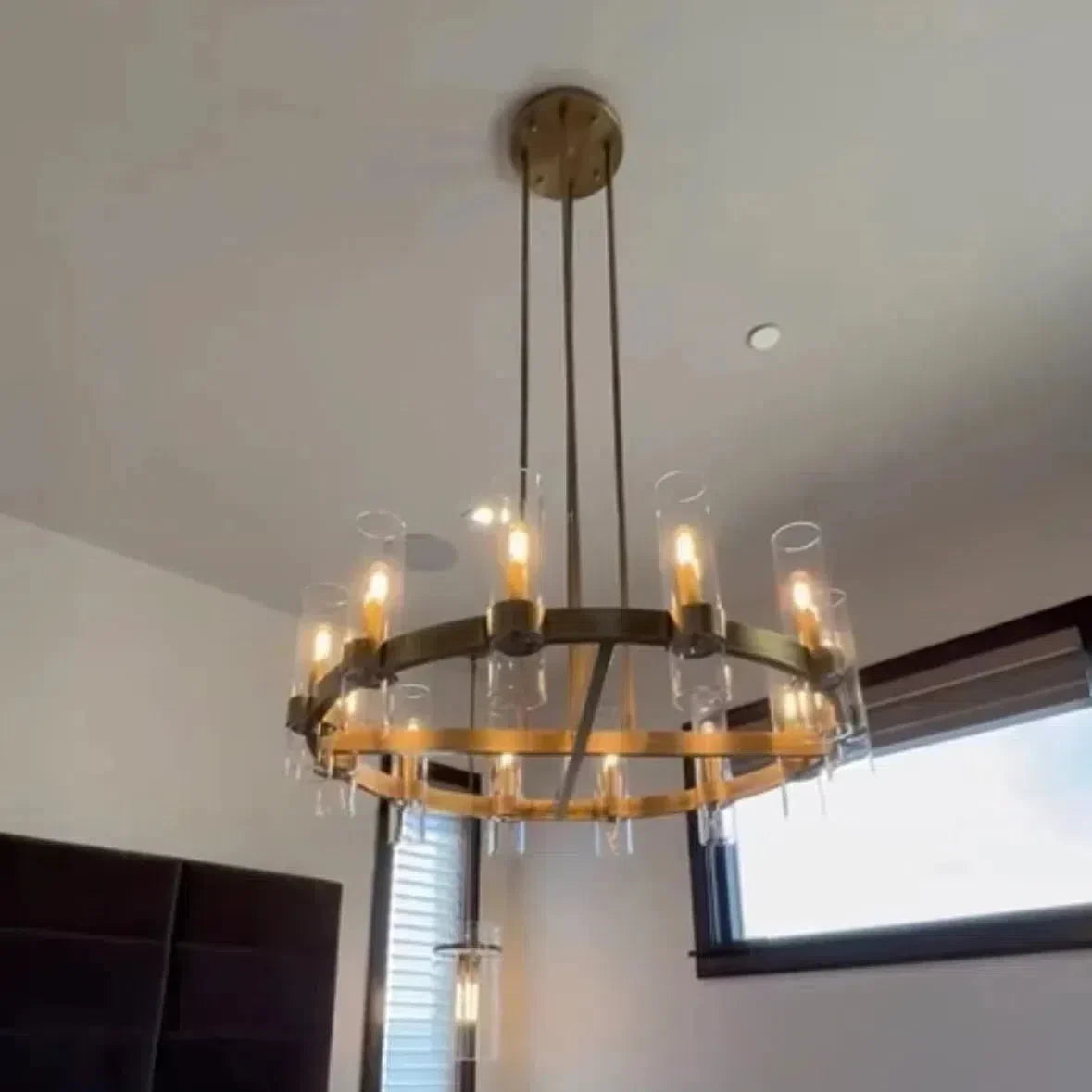 Lavelle Glass Round Chandelier 48"
