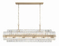Hayer Rectangular Crystal 16 Light Chandelier