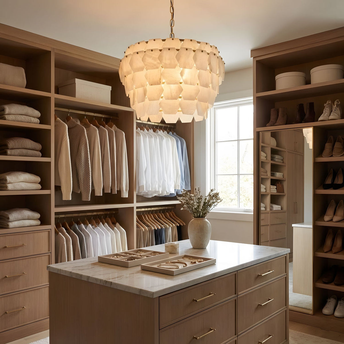 Hexa Cloud Alabaster Pendant Light - Vakkerlight