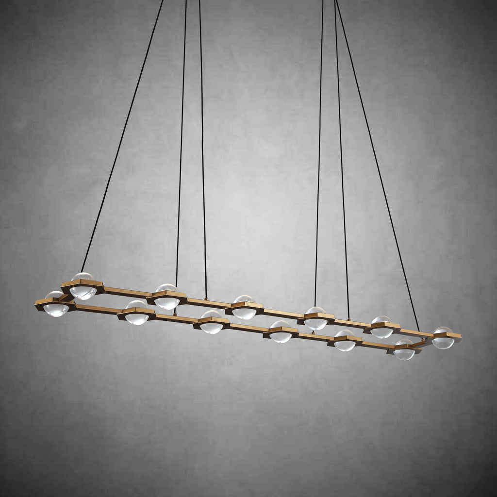 Eclatamt Linear Chandelier 54''W 72''W