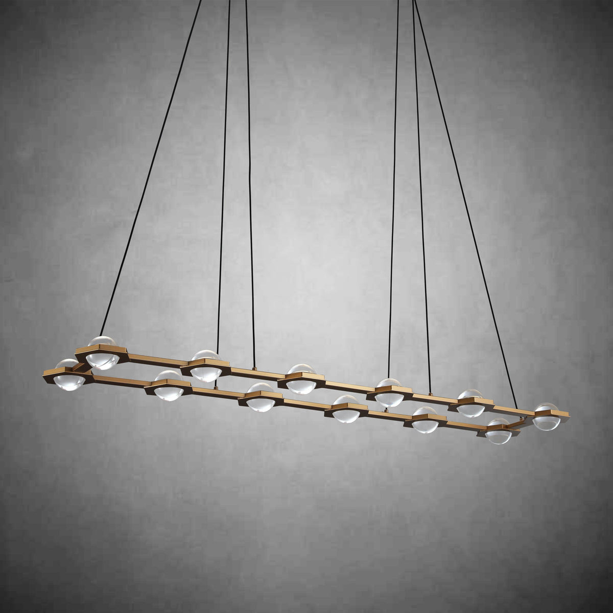 Eclatamt Linear Chandelier 54''W 72''W