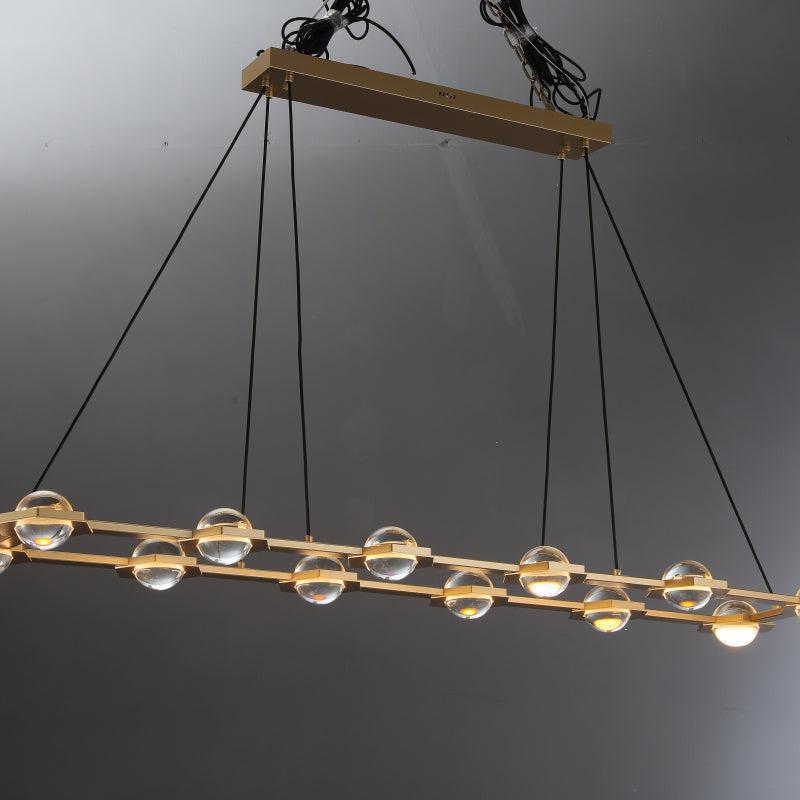 Eclatamt Linear Chandelier 54''W 72''W