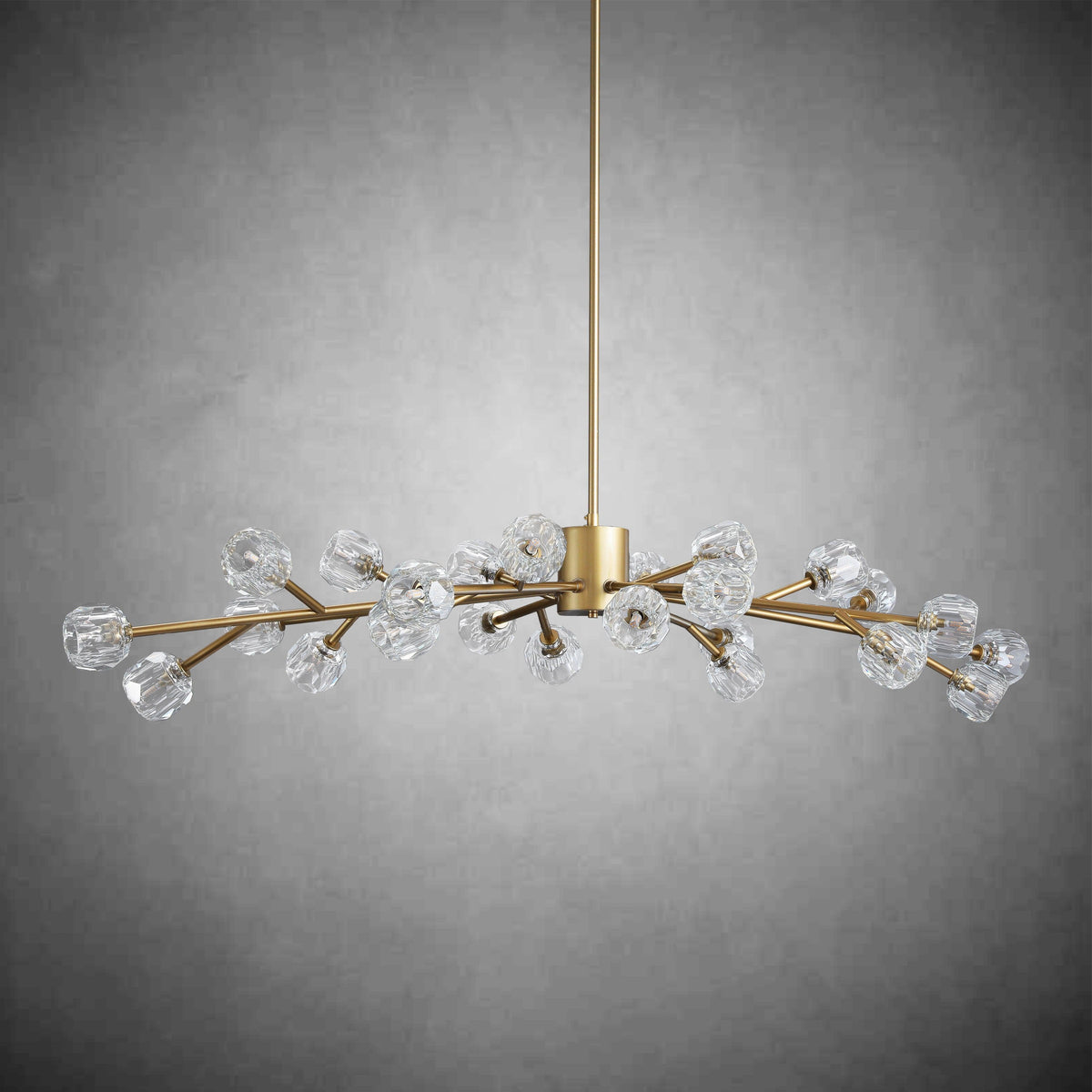 Bille De Crystal Glass Round Chandelier 24"36"48"60"72"