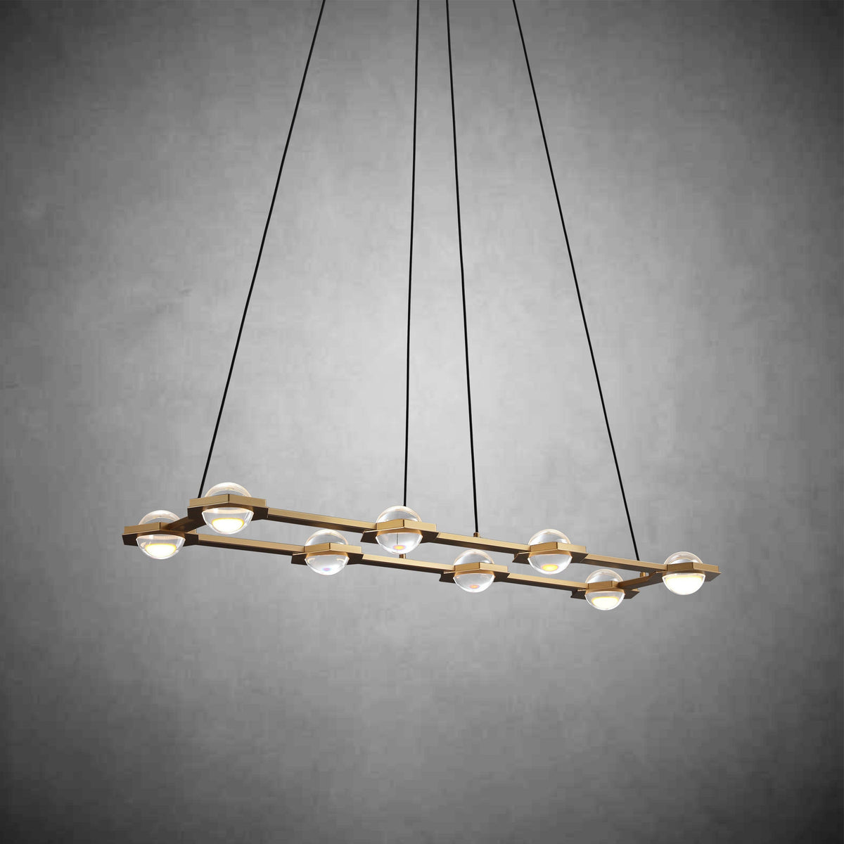 Eclatamt Linear Chandelier 54''W 72''W