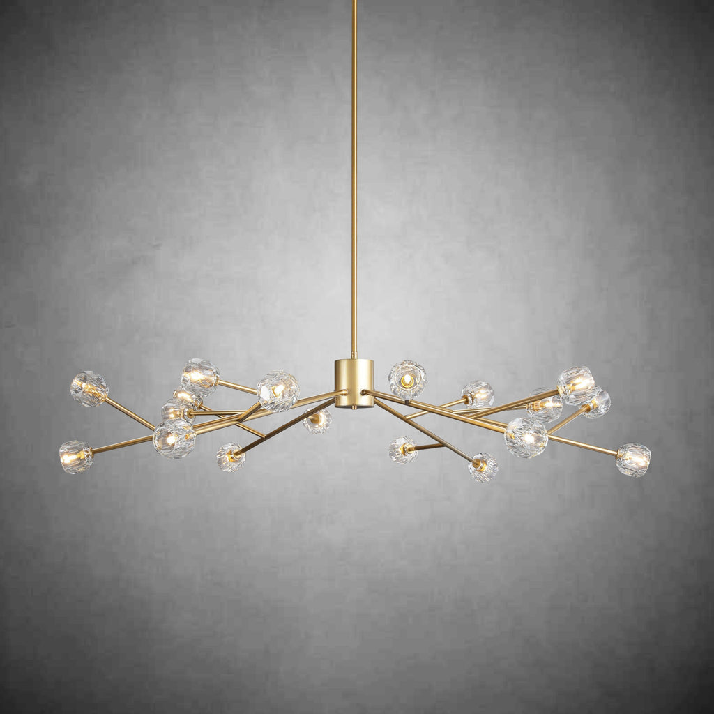 Bille De Crystal Glass Round Chandelier 24"36"48"60"72"