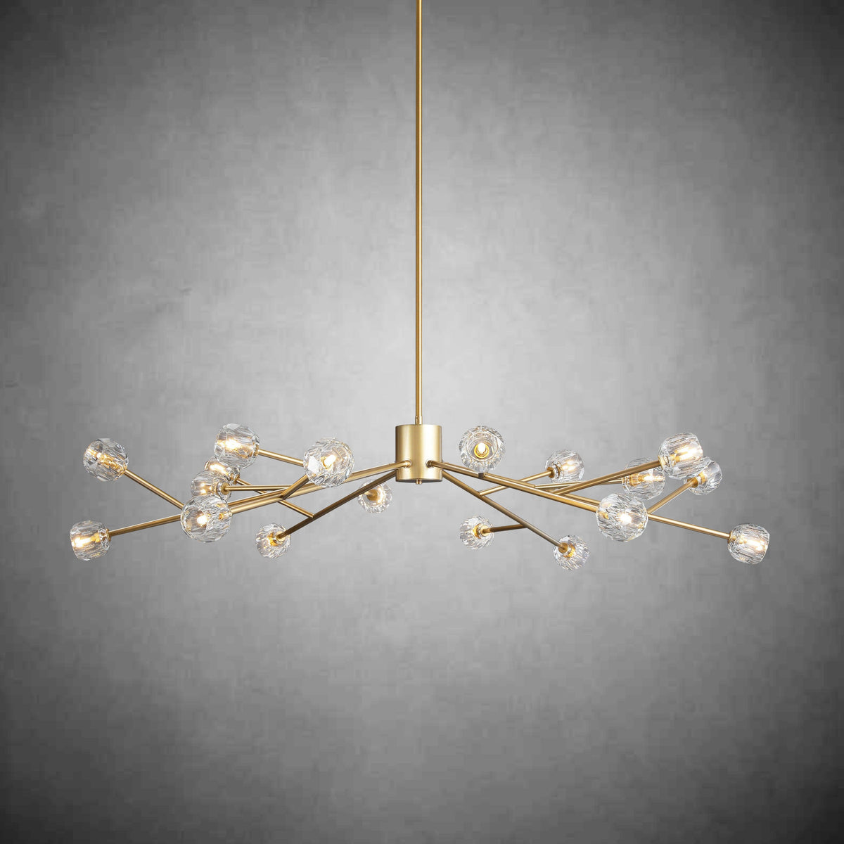 Bille De Crystal Glass Round Chandelier 24"36"48"60"72"