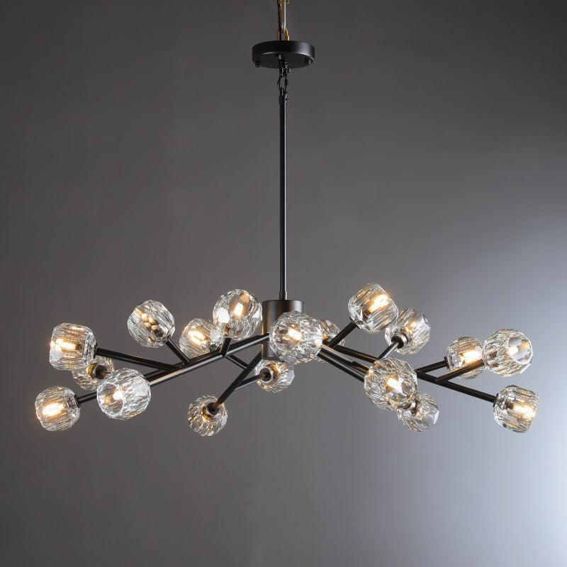 Bille De Crystal Glass Round Chandelier 24"36"48"60"72"