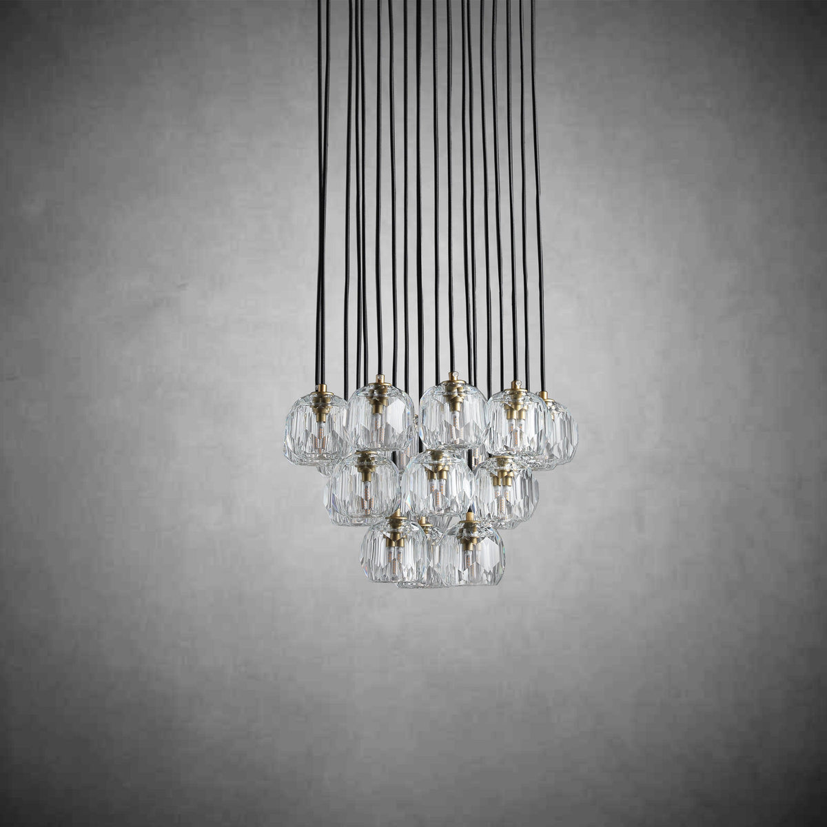 Bille De Crystal Cluster Round Chandelier 14''19''24''30''40"