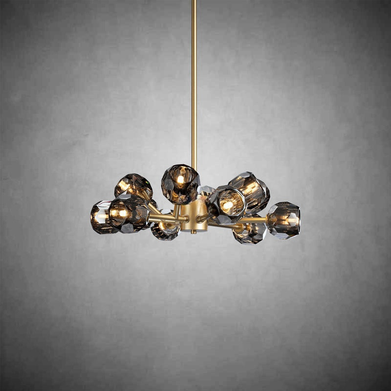Bille De Crystal Glass Round Chandelier 24"36"48"60"72"