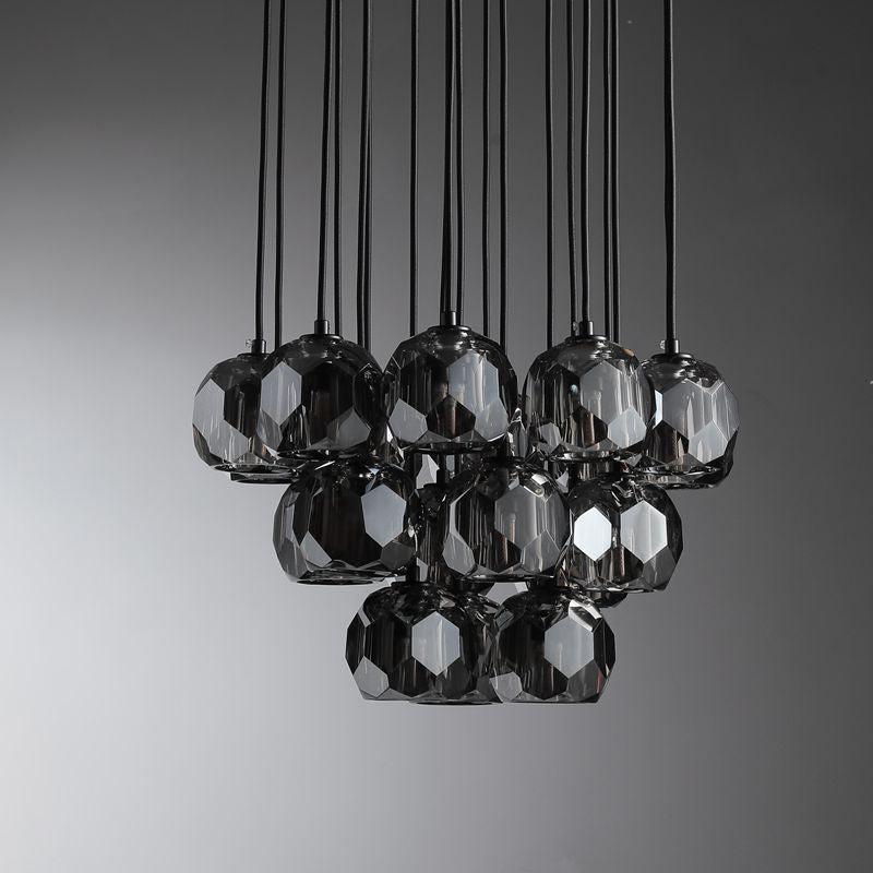 Bille De Crystal Cluster Round Chandelier 14''19''24''30''40"