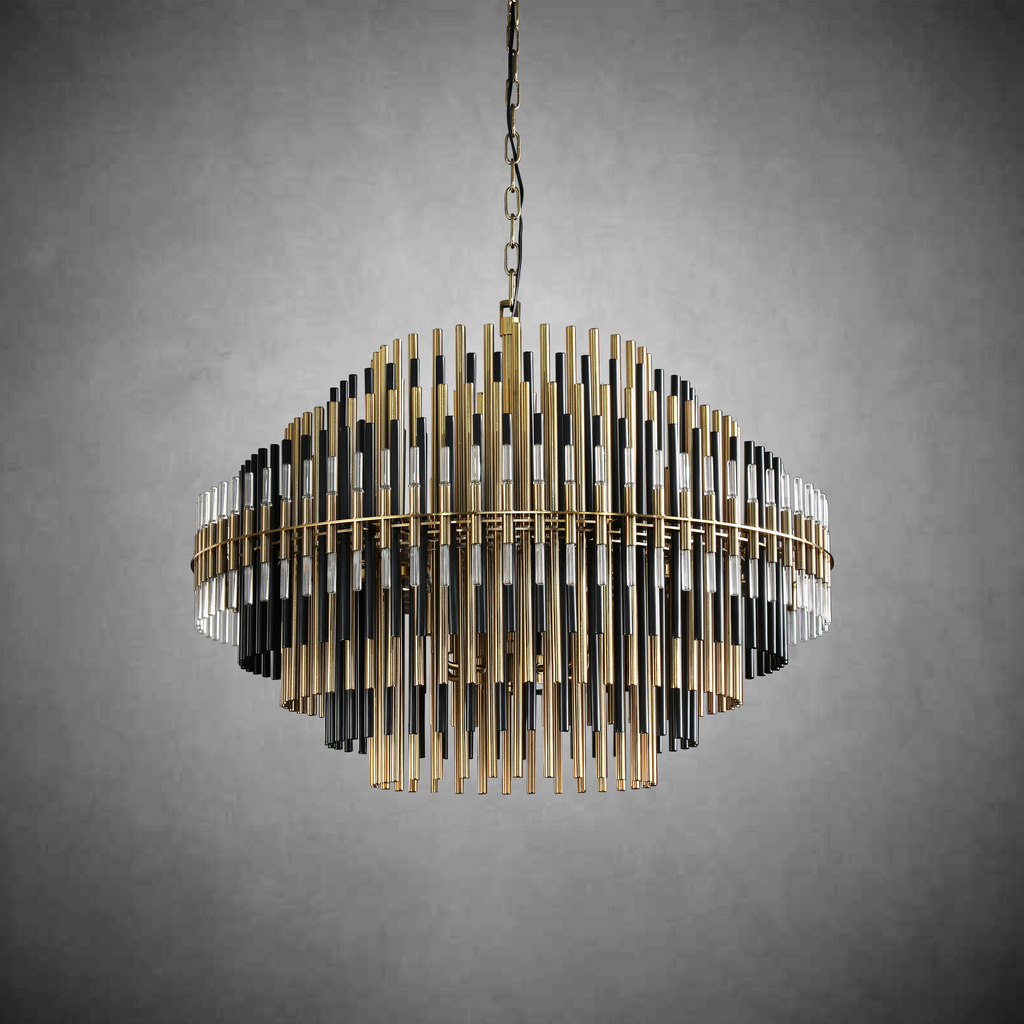 Emila Burnished Brass Chandelier 24''32''42''