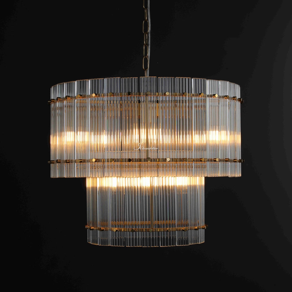 Sun Marcus 2-Tier Round Chandelier 22"