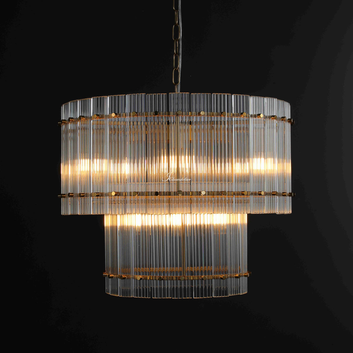Sun Marcus 2-Tier Round Chandelier 22"