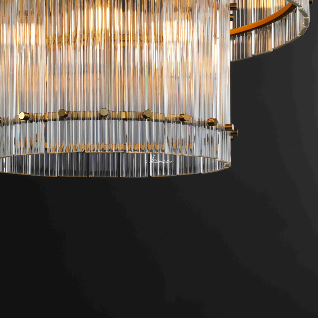 Sun Marcus 2-Tier Round Chandelier 22"