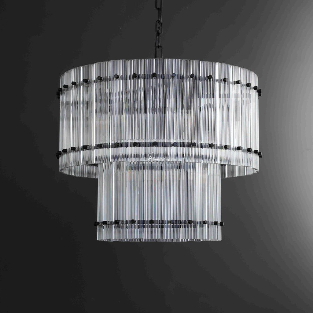 Sun Marcus 2-Tier Round Chandelier 37"