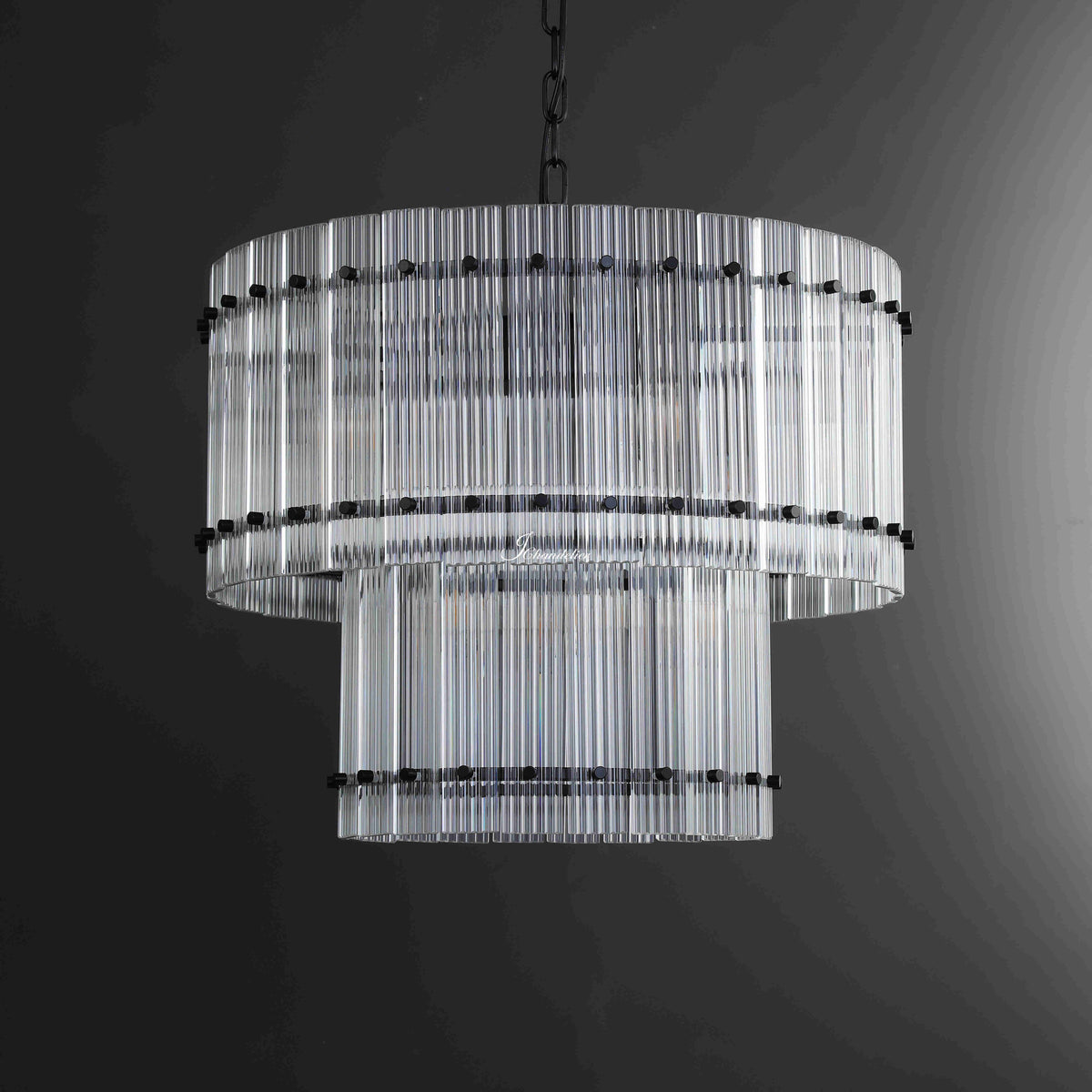 Sun Marcus 2-Tier Round Chandelier 37"