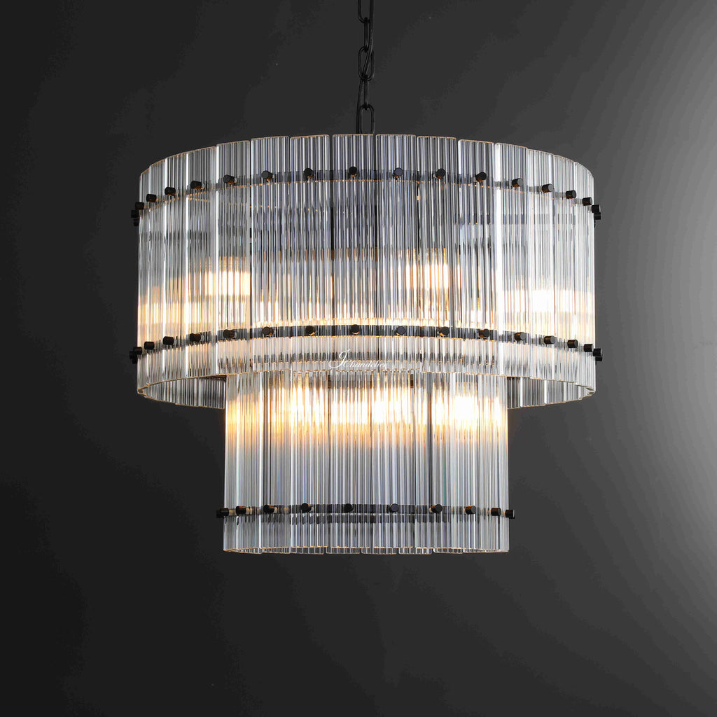 Sun Marcus 2-Tier Round Chandelier 22"