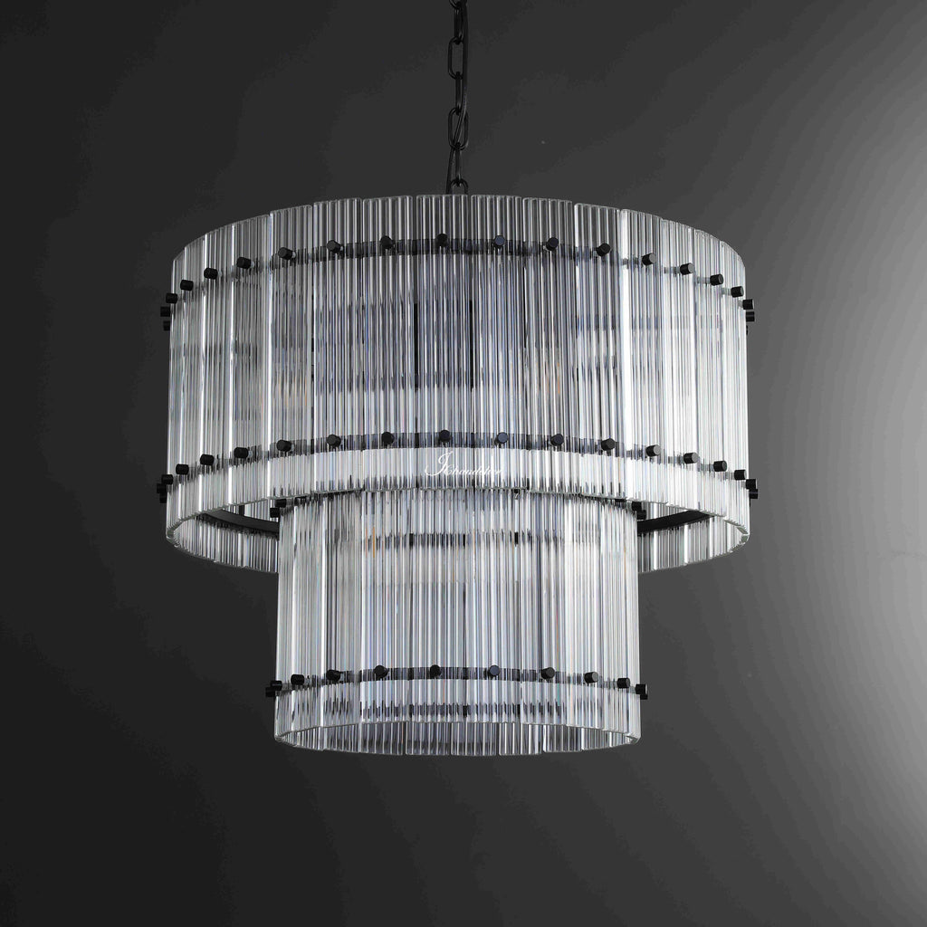 Sun Marcus 2-Tier Round Chandelier 22"
