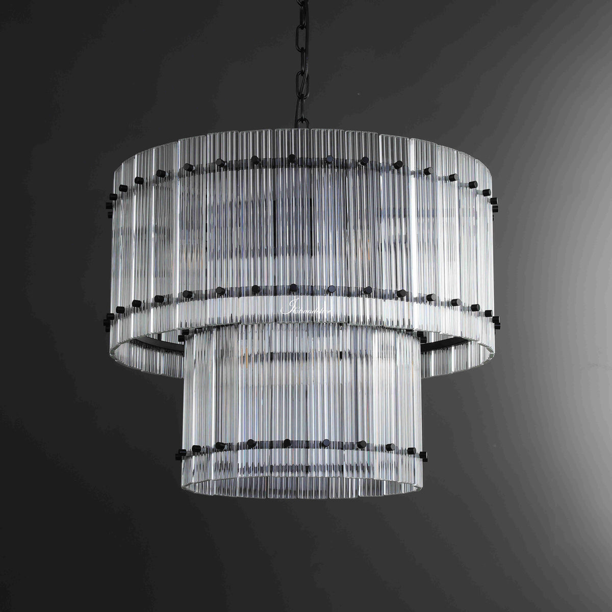 Sun Marcus 2-Tier Round Chandelier 22"