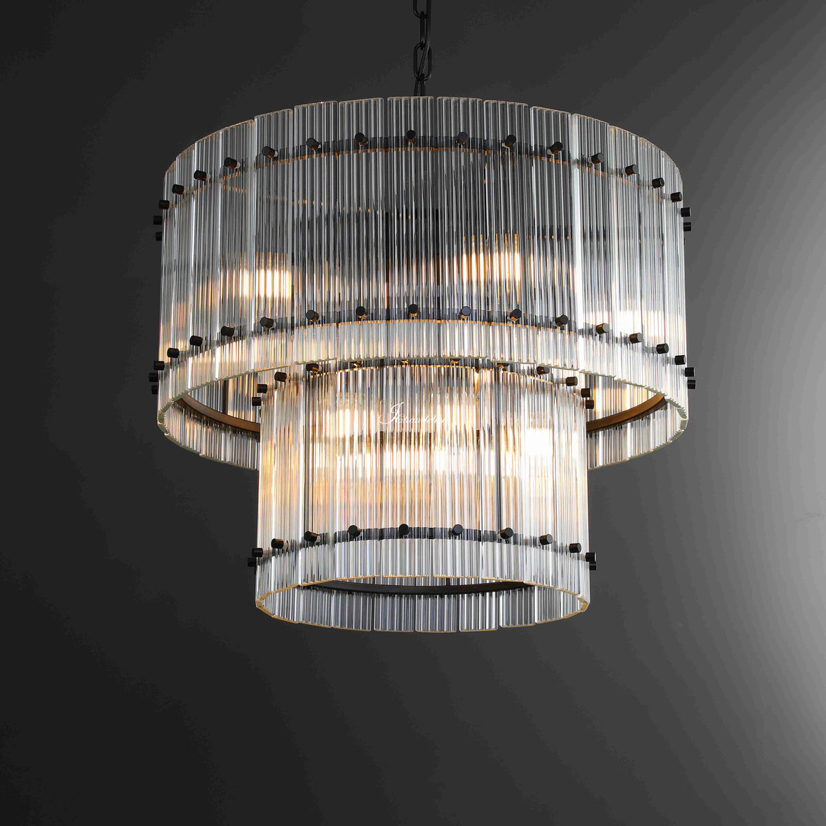 Sun Marcus 2-Tier Round Chandelier 37"