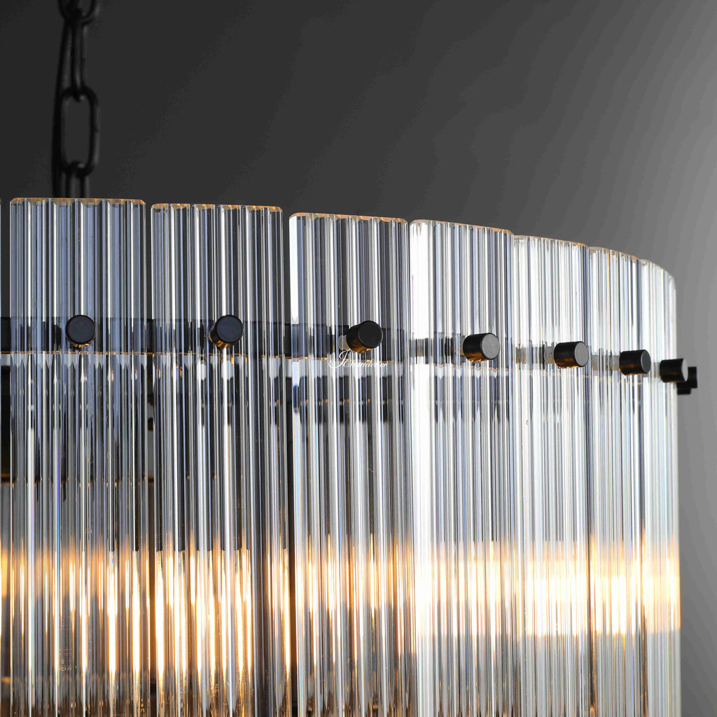 Sun Marcus 2-Tier Round Chandelier 37"