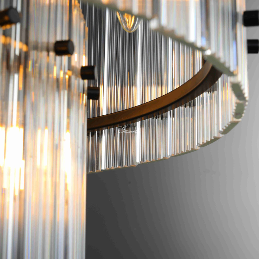 Sun Marcus 2-Tier Round Chandelier 37"