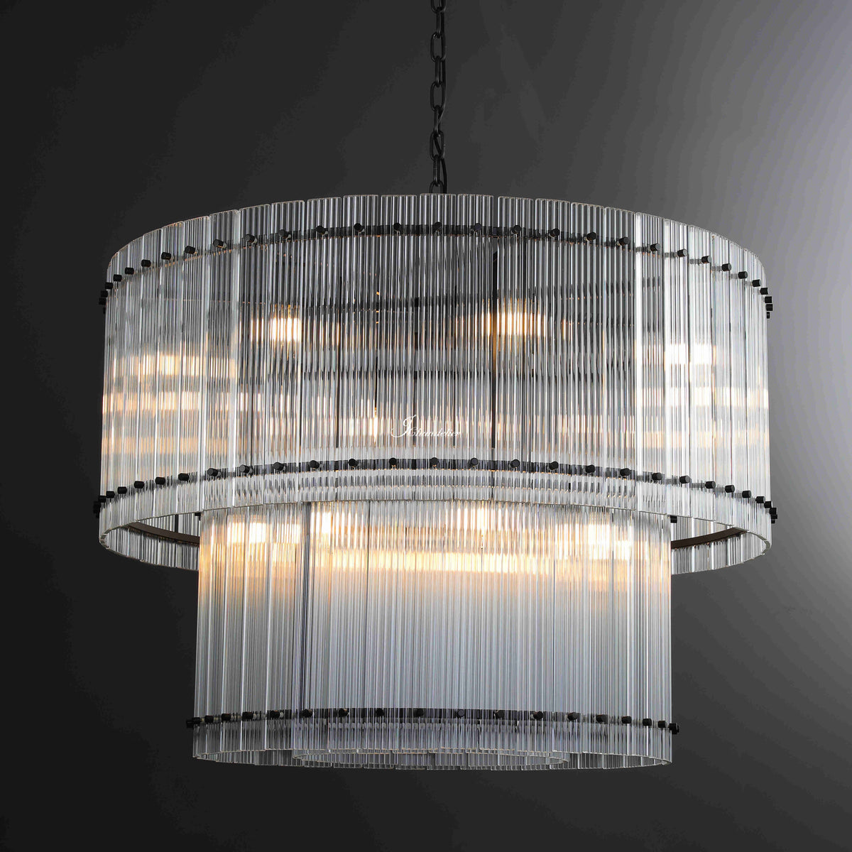 Sun Marcus 2-Tier Round Chandelier 48"