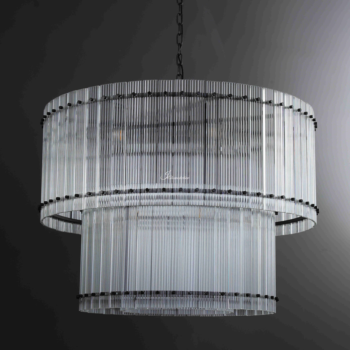 Sun Marcus 2-Tier Round Chandelier 48"
