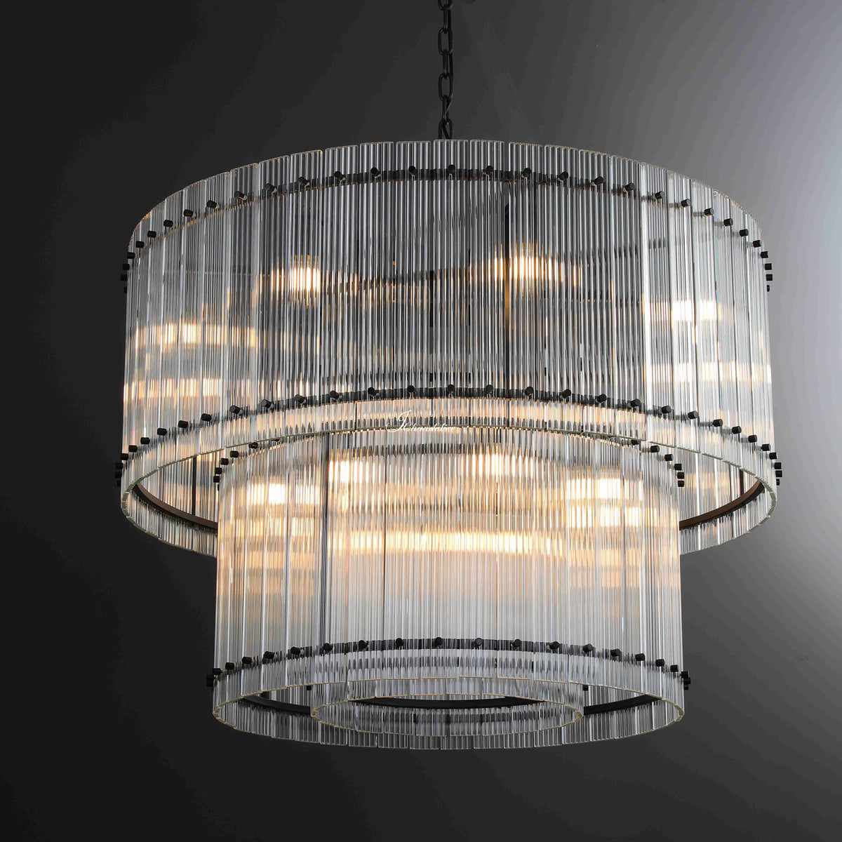 Sun Marcus 2-Tier Round Chandelier 48"