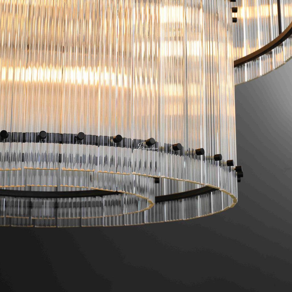 Sun Marcus 2-Tier Round Chandelier 48"
