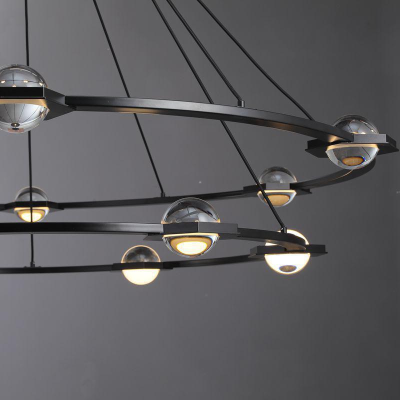 Eclatamt 2-Tier Round Chandelier 48'' 60"