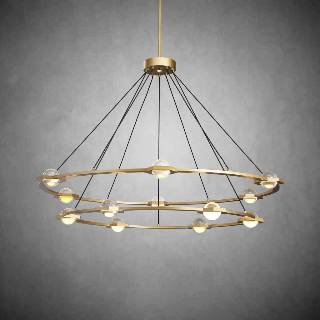 Eclatamt 2-Tier Round Chandelier 48'' 60"